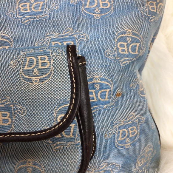 Dooley & Bourke blue monogram bag tote - Picture 2 of 8